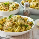 Découvrez notre recette de pâtes au poulet et pesto