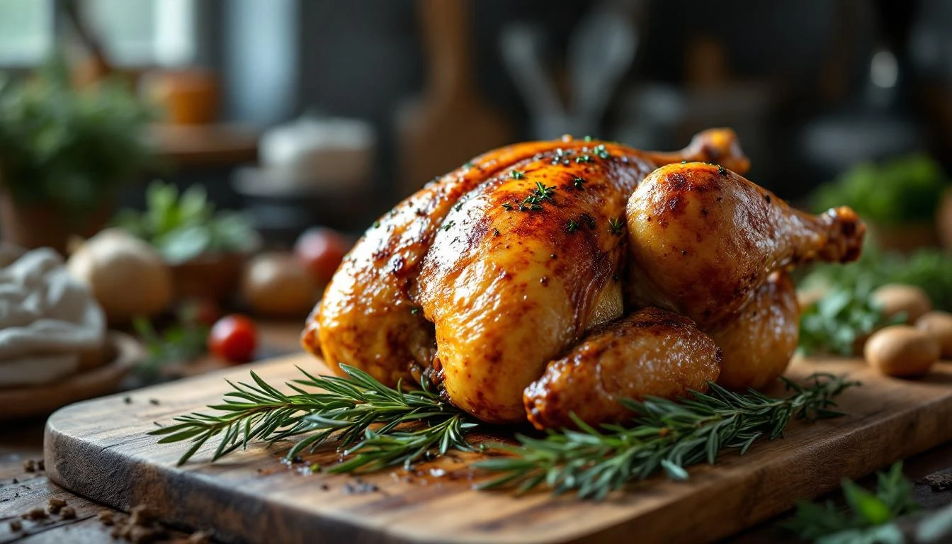 Cuisson poulet au four