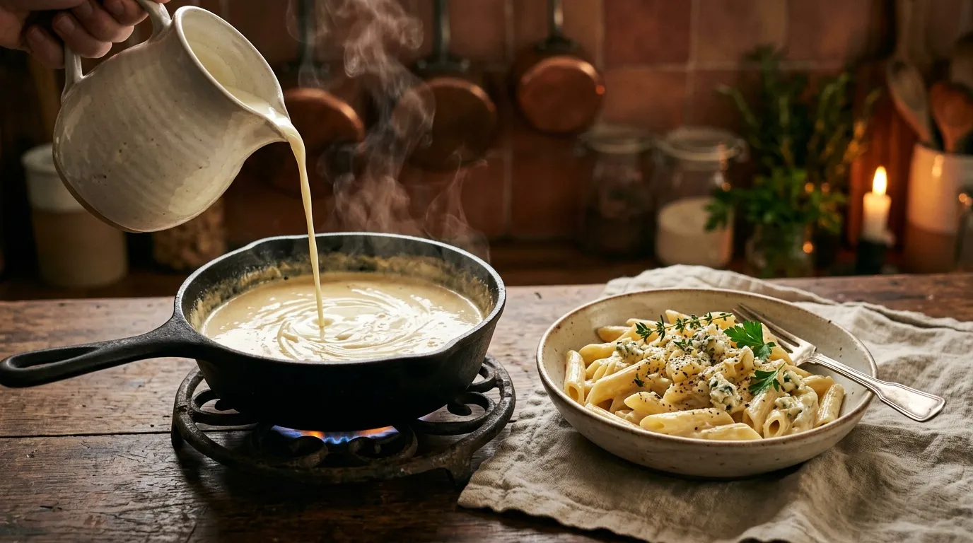 Recette de pates au roquefort
